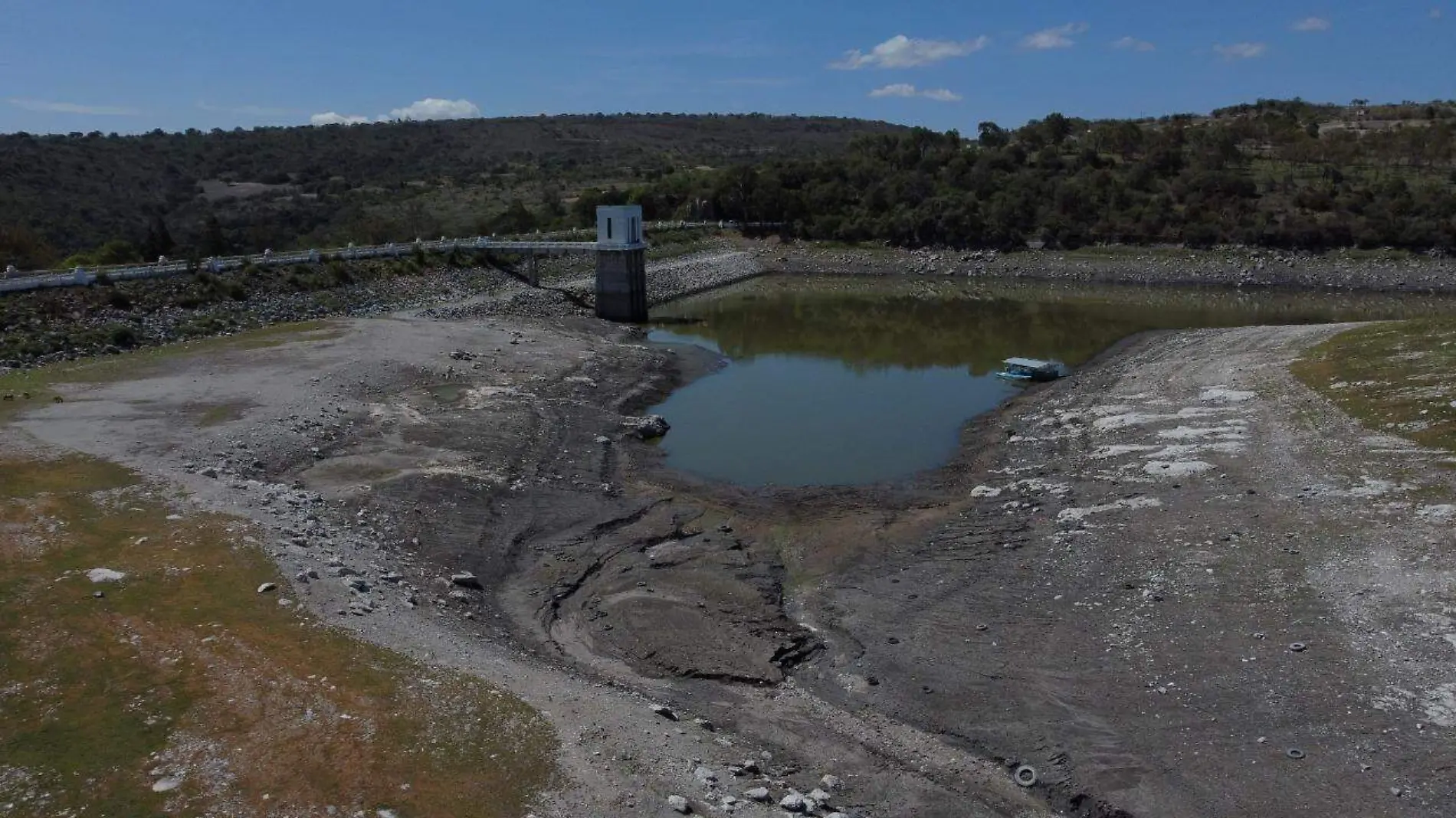 presa de Valsequillo en su nivel más bajo de agua en 10 años4